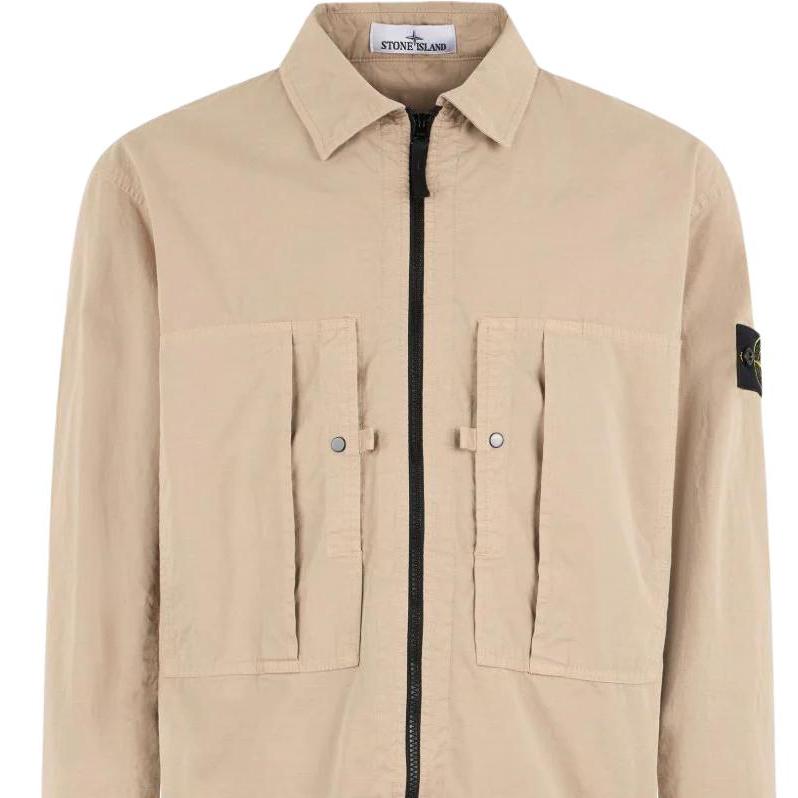 Stone Island Zip Long Sleeve Pocket Shirt Men shirts L1S151200005S0298-V009A