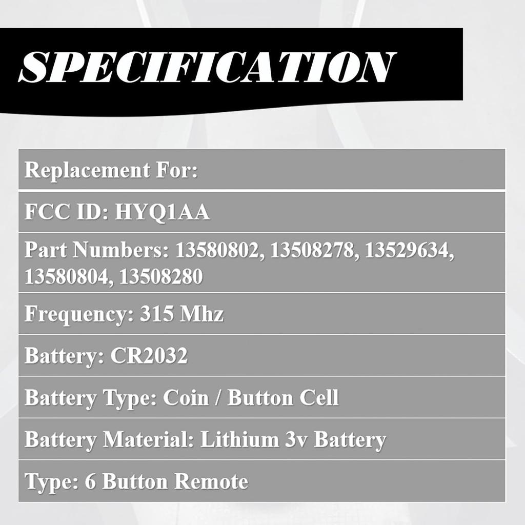 MechanMagic Replacement Car Key Fob Smart Proximity Keyless Entry Remote Control Compatible for GMC Yukon XL Denali Chevy Suburban Tahoe 2015 2016