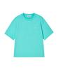 AWESOME STUDIO Color Block Roll-Up Sleeve T-Shirt Pistachio
