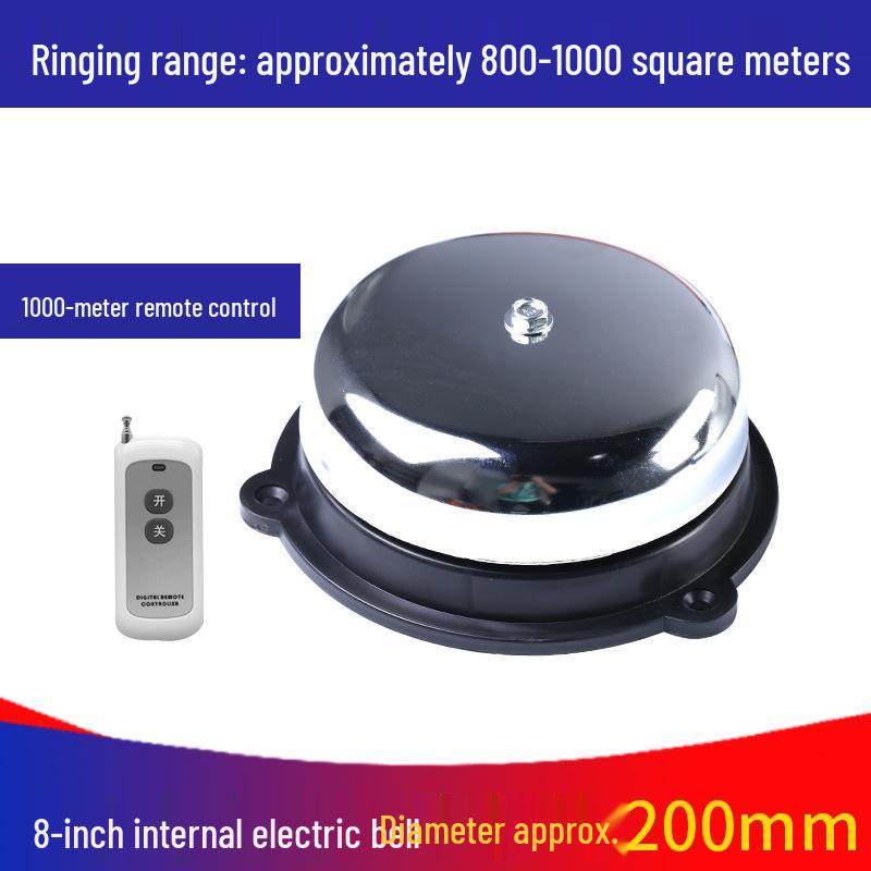 Sparkless Indoor/Outdoor Remote-Controlled Timed Electric Bell