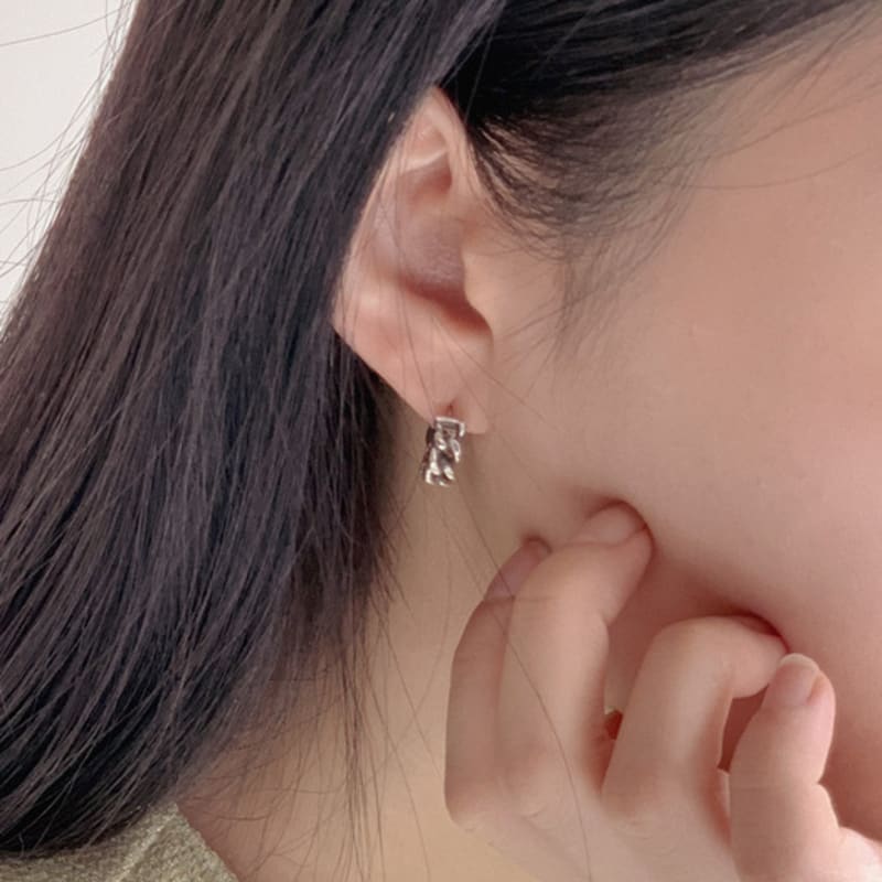 

ACOOPU [925 silver]motu antique earrings silver