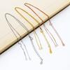 S925 Sterling Silver Box Chain Necklace for DIY Beading