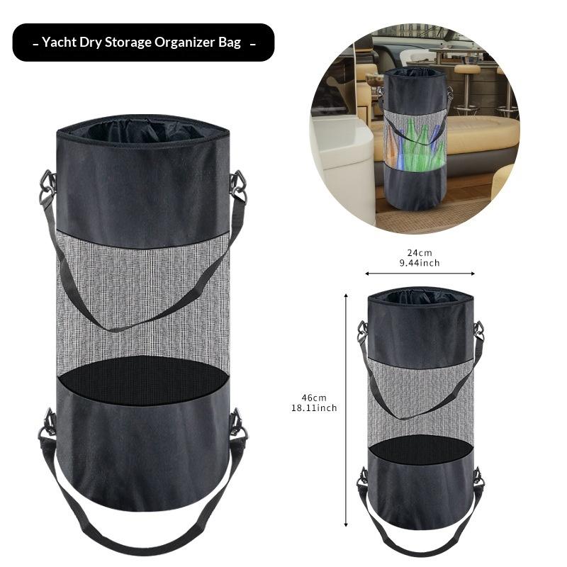 Yacht Trash Can Boat Mesh Container for Garbage Storage Portable Holder for Marine Fishing Travel Use