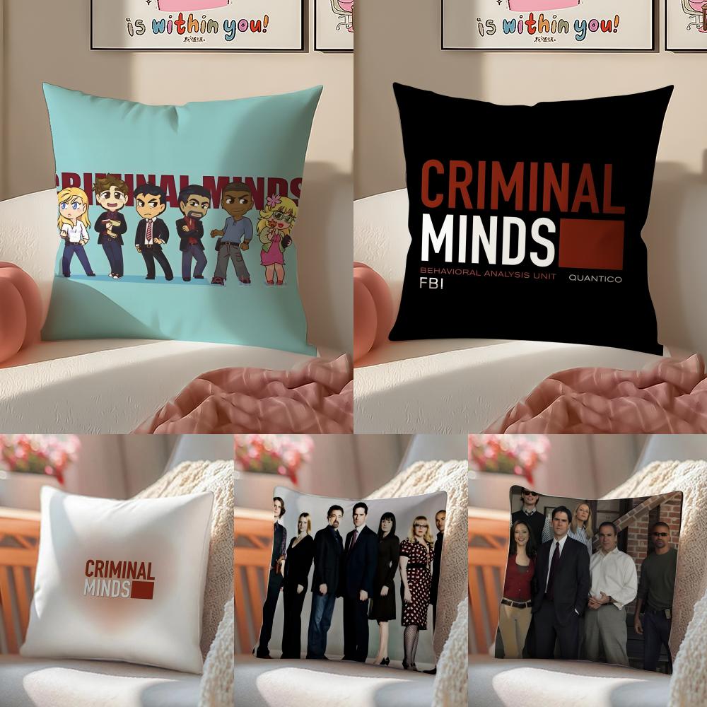 TV series psychological CCriminal mminds Cushion Cover Pillowcase Short Plush Invisible zipper Room Sofa Cushion Cover