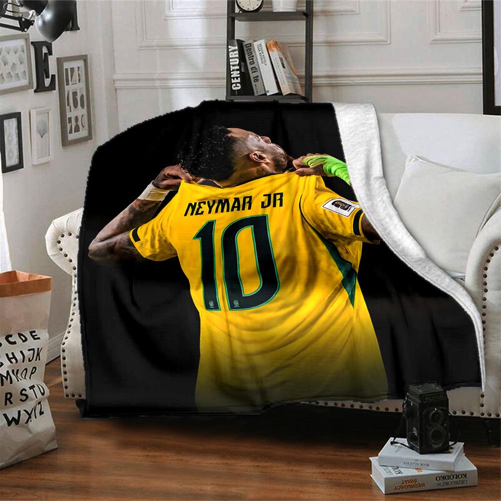 1pc Neymar8 Blanket, Gift, for Men and Women, Soft Blanket, Good for Sofa Bed Couch Travel, Lightweight Flannel Blanket