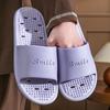 PVC Non-Slip Quick-Dry Leak-Proof Shower Slippers for Couples