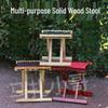 UOSUUOSU Solid Wood Folding Stool