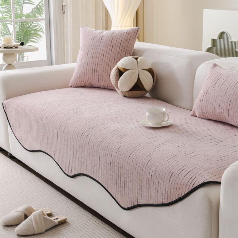 Funda Sofas Carpet Sofa Covers Mat Sectional Couch Furry Non Slip Chenille Sofa Slipcover Irregularity Cushion Carpet