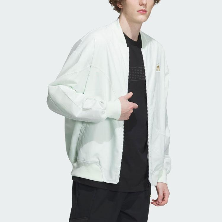 Adidas FW23 CNY Dragon Pattern Embroidered Stand Collar Jacket Men Jacket Crystal-Blue IZ1615