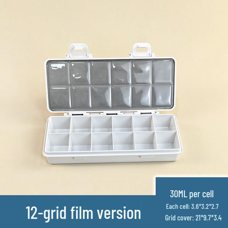 Flip-Top Gouache Acrylic Paint Box with Palette & Storage