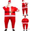Adult Christmas Santa Claus and Snowman Inflatable Costume with Accessories