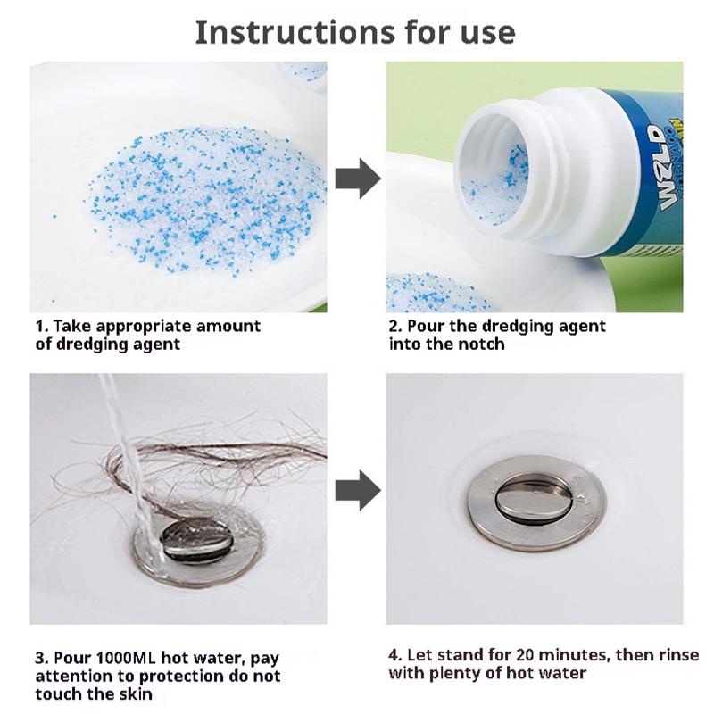Sink Drain Bottled Cleaner Powerful Kitchen Pipe Dredging Agent Closestool Toilet Kitchen Deodorization Strong Dredge Cleaner