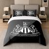 3-teiliges Bettwäsche-Set Newcastle United Fußball Weiche Bettlaken und zwei Kissenbezüge Heim Schlafzimmer Dekoration