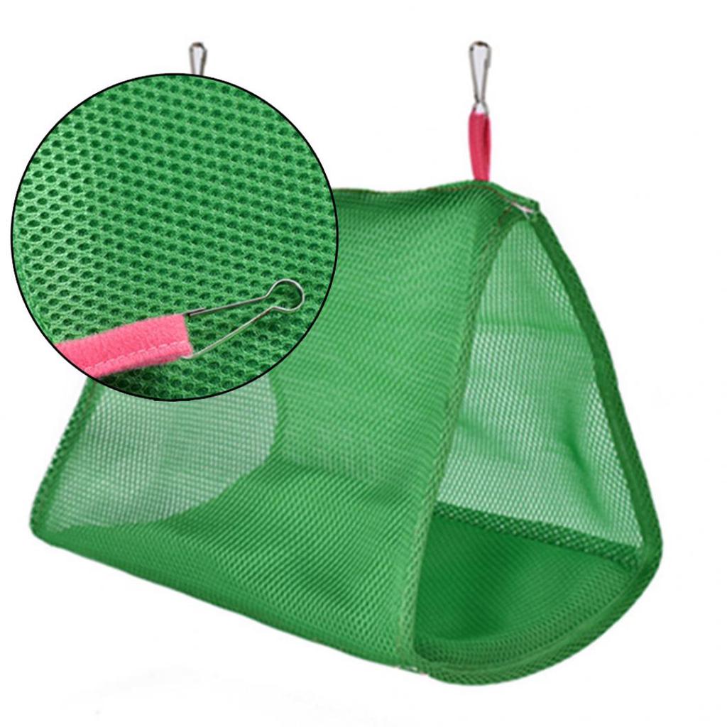 Summer Parrot Birds Breathable Hammock Hanging Cave Cage Hut Tent Bed Bunk Toy