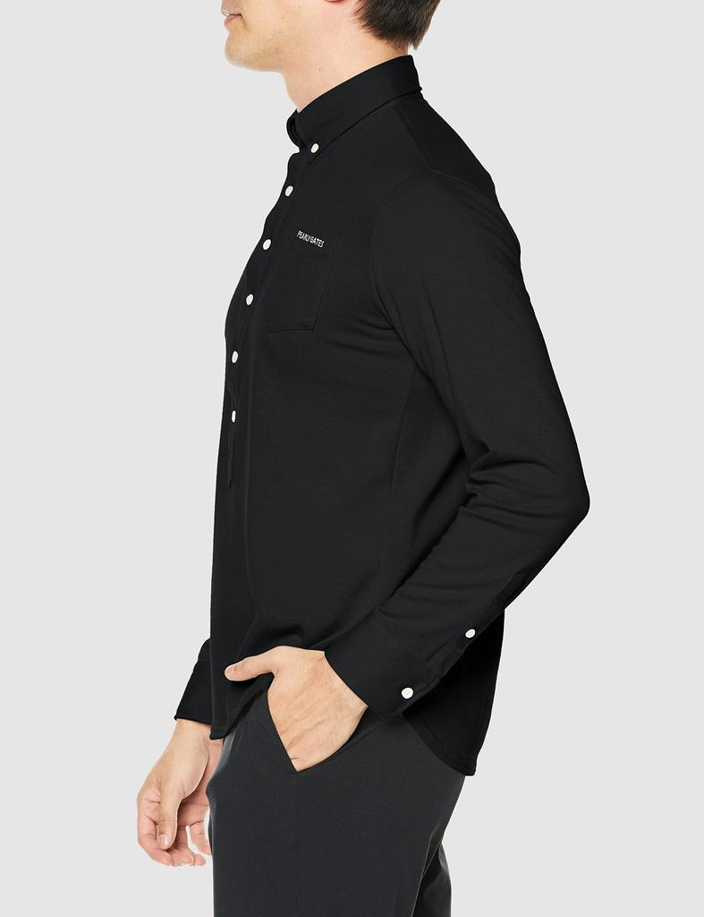 Long Sleeve Polo Thermolite Lightweight and Warm 4 [PEARLY GATES] Men's Shirt, Pique, / 053-2261001 010_Black [M]