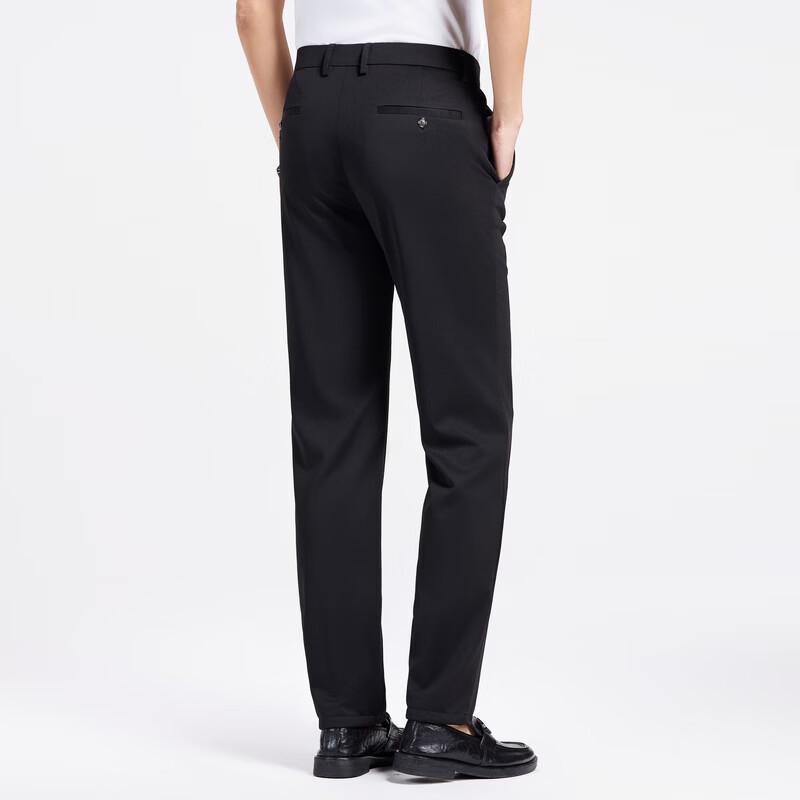 Fengxiao Men's Business Casual Straight-Leg Trousers