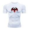 Men's Compression Fitness Sports T-Shirt, Gothic Tribal Red