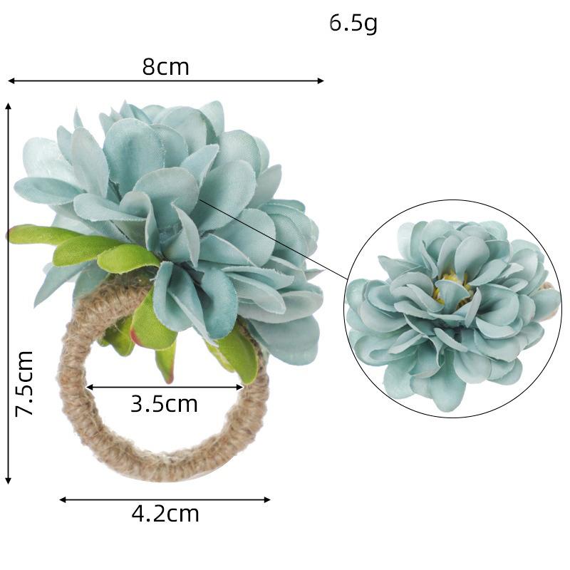 1pcs Flower Shaped Napkin Holder Crafts for Centerpieces Festival Wedding Thanksgiving Home Kitchen Decor