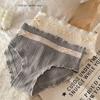 Pure Desire Girl Pure Cotton Antibacterial Crotch Underwear Women's Thin Design Mid Waist Briefs Comfortable Breathable Triangle Panties