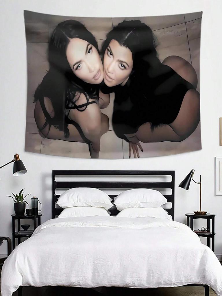 1pc Sexy Pretty Woman Tapestry Bedside Decorative Tapestry Wall Art College Dormitory Living Room Decorative Tapestry Home Decor