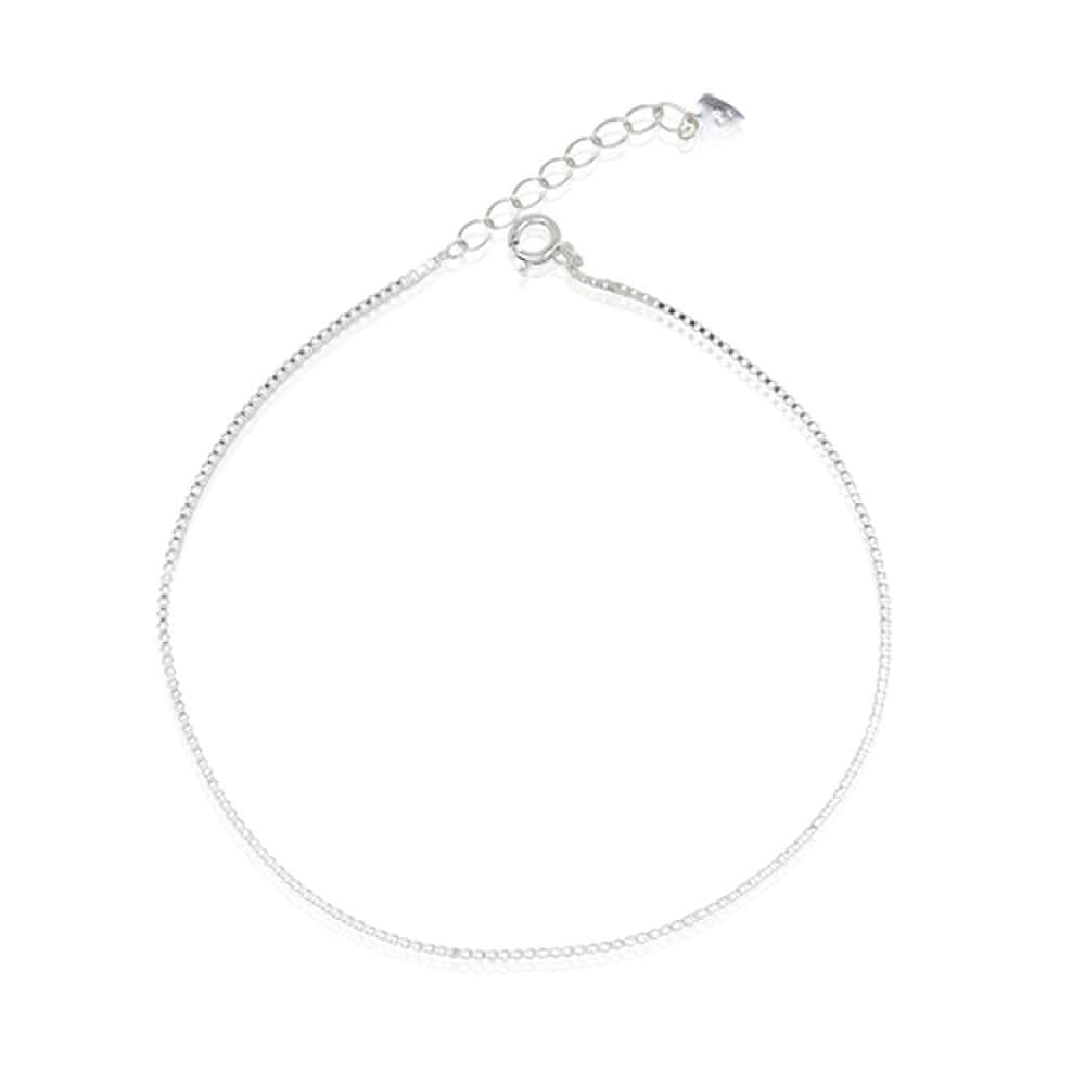 [Onjewel] Silver Cute Box Anklet