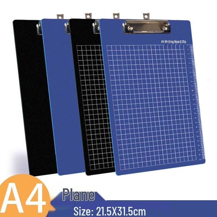 

Пластиковый планшет формата А4 и блокнот для письма Black/Grid