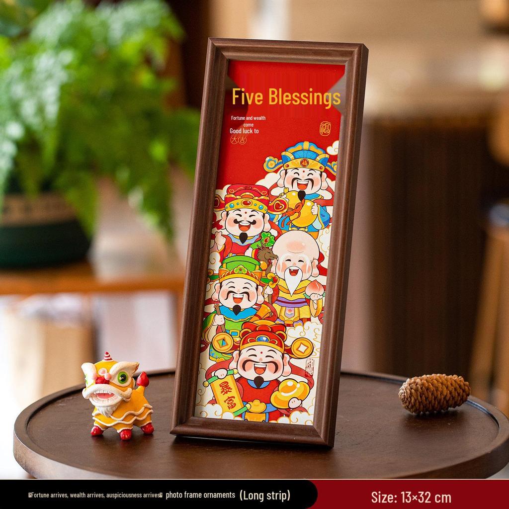 2026 Year of the Horse Photo Frame - New Year Ornament for Desktop & Entrance Decoration, Spring Festival Housewarming Supplies