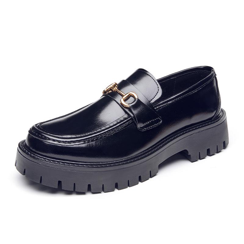 Men s British Style Thick Sole Slip-on Loafers 44