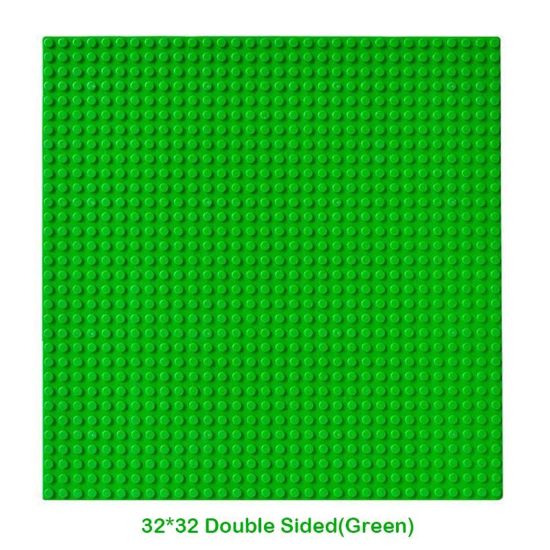 Double Sided 32X32 Dots Baseplate For Construction Brick 16X16 City Timeless Block Plates Diy Plastic Small Block Assembly Part Plaything