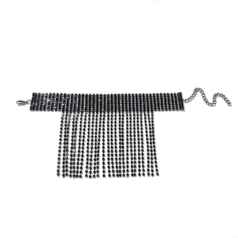 Fashion new rhinestone anklet shiny tassel charm anklet foot accessories high heels accessories