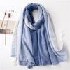 Écharpe Géométrique à Franges en Coton Style Européen et Américain d'Été pour Femme - Châle Protection Solaire