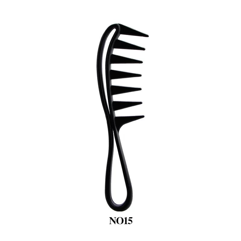 Black Professional Hair Brush Hard Carbon Cutting Comb Heat Resistant Salon Hair Brushes Barber Pin Tail Antistatic Combs Men