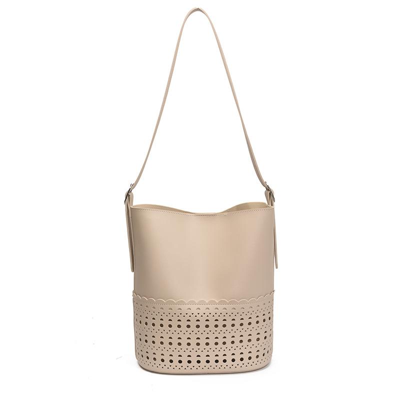 

Полая модная сумка-ведро новый большая вместимость косая сумка-тоут one size fits all белый