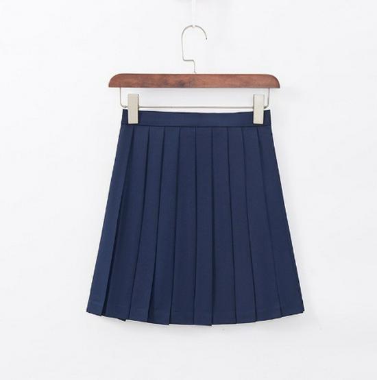 Authentic Dark Blue Three-Piece JK Uniform: Soft Girl Long-Sleeved Sailor Suit In Japanese Style