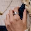 Vintage Sunset Valley Ring For Women Men Silver Color Punk Gothic Ring Unisex Accessories Handmade Designer Jewelry Lover Gift