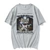 Alpha in den Straßen Kätzchen im Bett T-Shirt YK Lustiges Wolfs-Meme Grafik-T-Shirts Unisex Damenmode Humor Oversize-T-Shirt