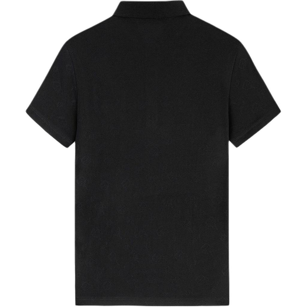 Karl Lagerfeld Commuting Outdoor Sports Comfortable Fashion Casual Logo Cartoon Print Short Sleeve Polo Shirt Men tops Black E33M1701-210696