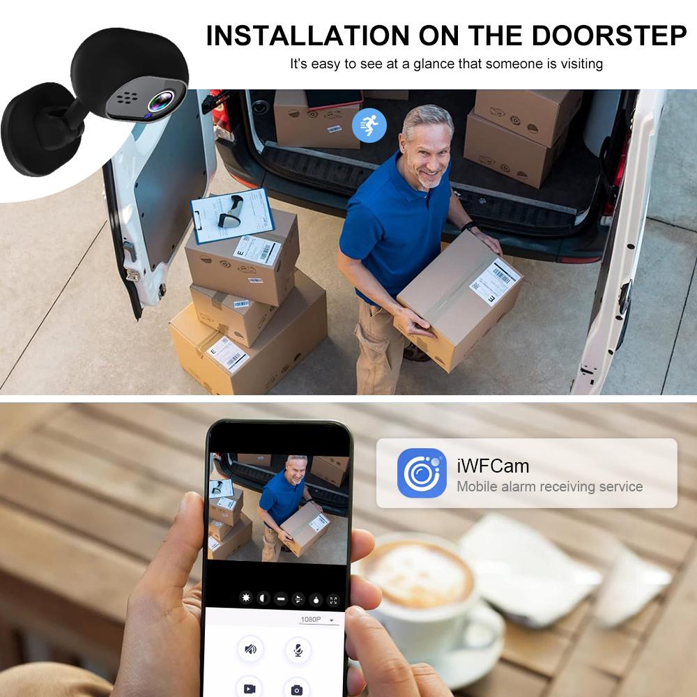 Camera for Home Network Monitoring, High-definition Baby Monitoring, Voice Monitoring, WiFi Camera Supporting Voice Recognition