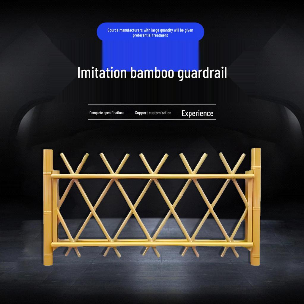 Stainless Steel Imitation Bamboo Garden Fence for Outdoor Railing and Flower Beds