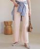 ROPE PICNIC Waist Revolution Denim Waist Shape Flare Denim Color Added Pink 40 Pants/New (63)
