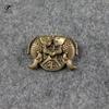 Copper Ancient Chinese Rotate the Wheel Double Carp Figurines Car Keychains Pendants Home Decorations Handmade Animal Fish Craft