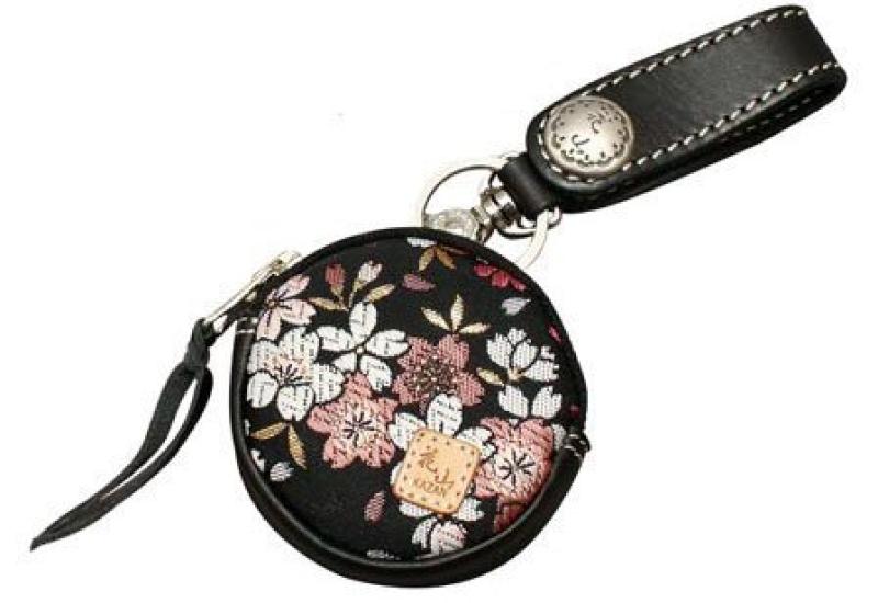 

DEGNER Hanayama Circular Coin Case Kyozakura Black WV-8K чорний