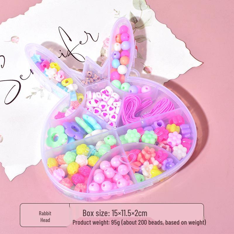 Jouets en perles faits à la main: Kit de Bijoux pour Filles DIY avec Bracelets et Colliers Puzzles Créatifs