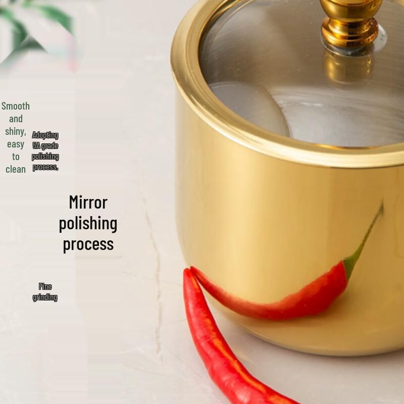 Modern Stainless Steel Seasoning Jar & Rack Set