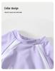 2026 Premium Quick-Dry Short Sleeve Girls' One-Piece Swimsuit