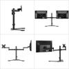 Bracwiser Monitor Dual Display Compatible with Inch LCD 10kg Weight Capacity VESA ML7442 Arm, Stand, Freestanding, 13-32 Monitors, (1 Monitor),