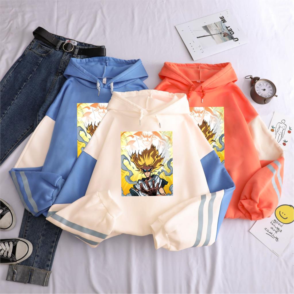 Hot Japanese Anime All·Might My Hero Academia Printed Hooded Sweatshirt Men Streetwear Graphic Harajuku Winter Fashion Hoodies