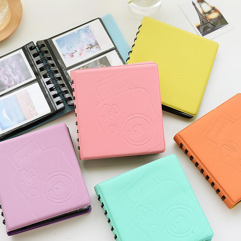 68 Fächer Universelles Fotoalbum Mini für Sofortbildkamera-Alben Fotoetui für 8,5*6,3cm Fotos