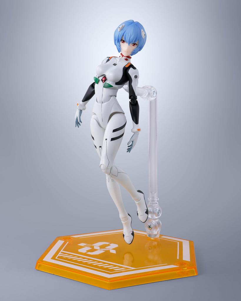 TAMASHII NATIONS New Theatrical Edition Rei Approximately PVC ABS Painted Action Figure S.H.Figuarts Evangelion Ayanami, 135mm, &