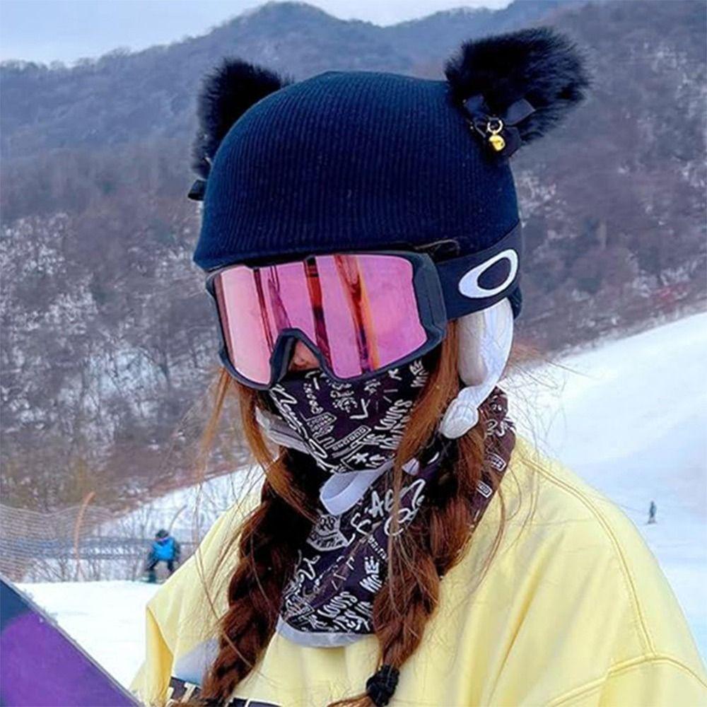 Windproof Skiing Helmet Covers Warm Helmet Protections Covers  Decorate Your Helmet